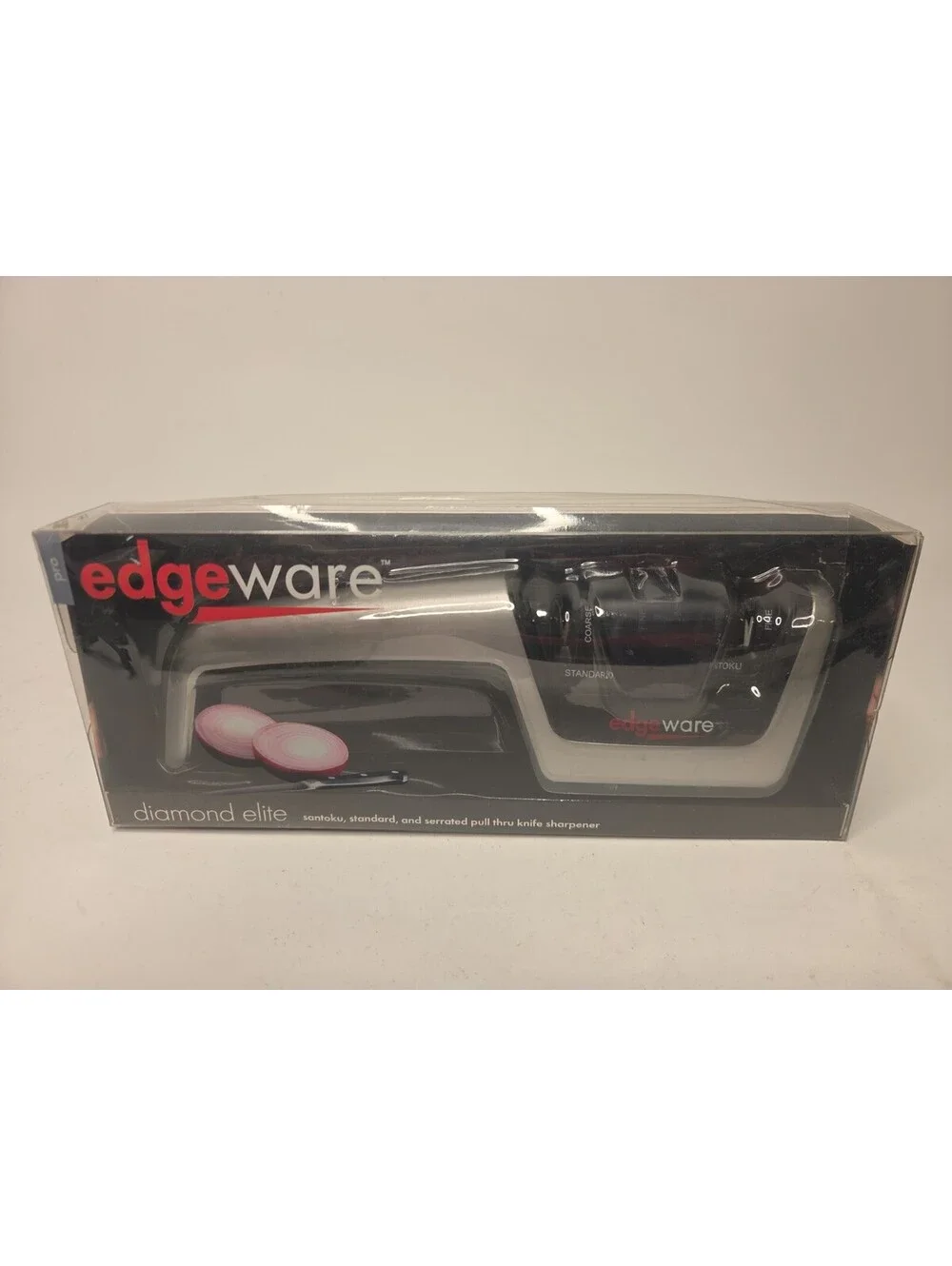 Edgeware Diamond Elete Santoku, Standard &Serrated Pull Through Knife Sharpener